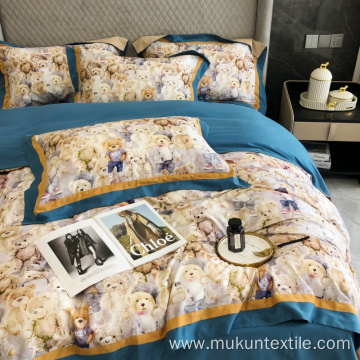 Guaranteed longstaple cotton digital bedding set